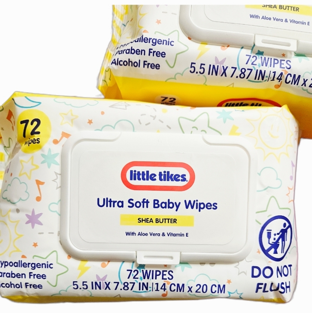 NWT 》3×《 LITTLE TIKES ULTRA SOFT BABY WIPES 72ct PACKS! - Picture 3 of 16